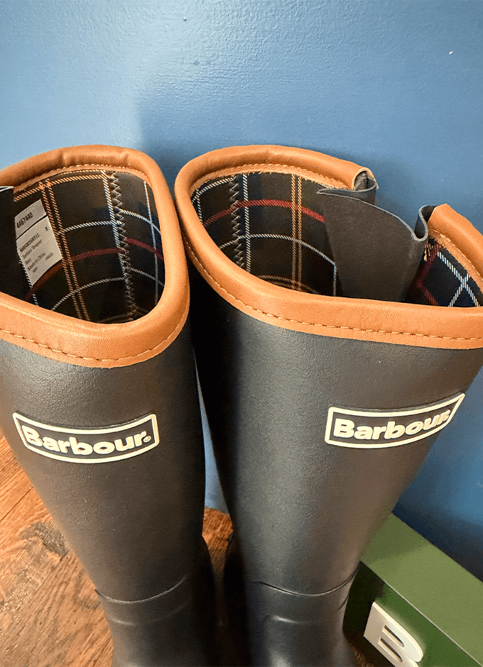 Tempest Tall Wellington Boot | Navy/Black