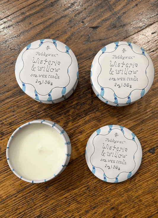 Tulip 2oz/56g Printed Tin Candle | Wisteria & Willow