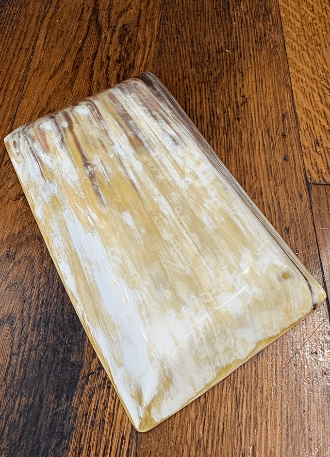 Oblong Horn Trinket Tray | Brown