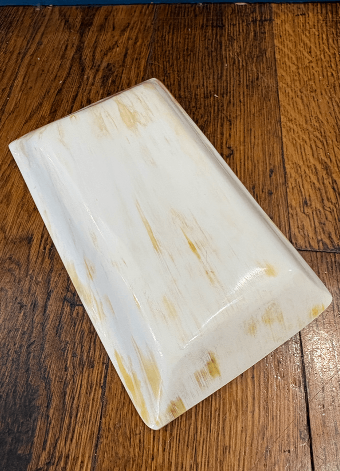 Oblong Horn Trinket Tray | Cream