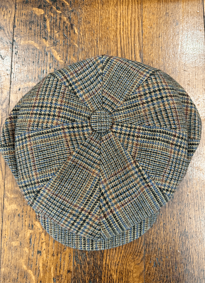 Harrogate Brown Check Baker Boy Cap