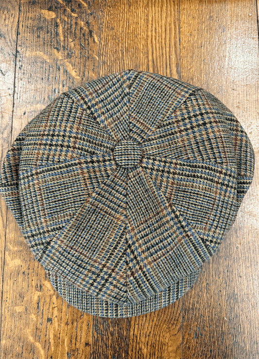 Harrogate Brown Check Baker Boy Cap