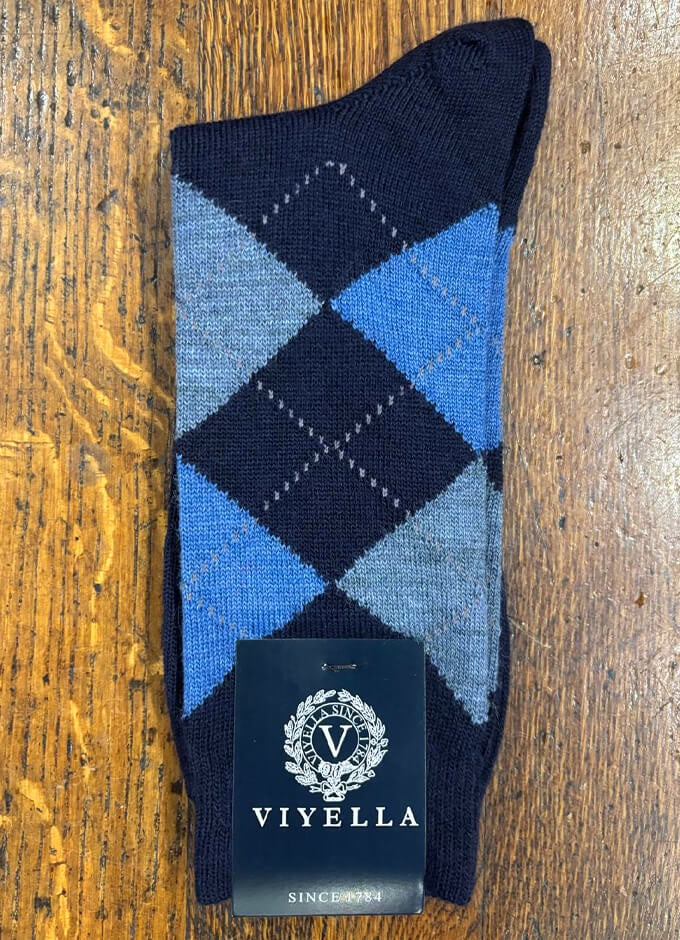 Argyle Socks | Blue