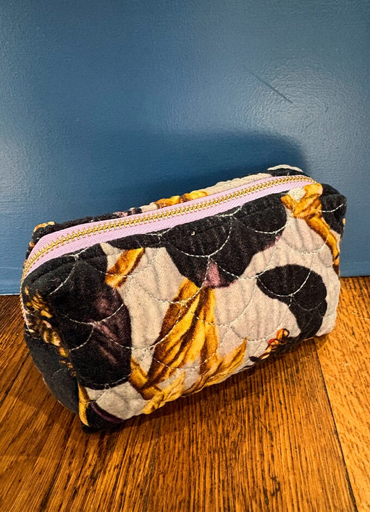 Quilted Velvet Vanity Bag | Hellebore