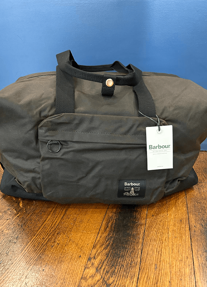 Field Waxed Holdall | Olive