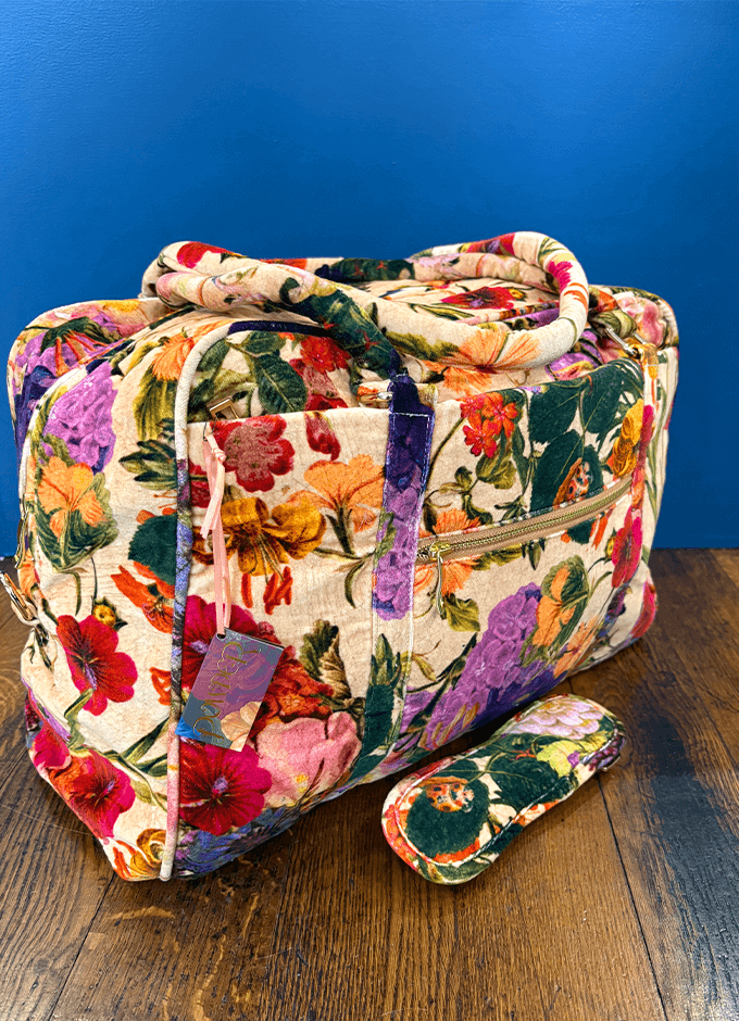 Luxe Weekender Bags | Cream Posy