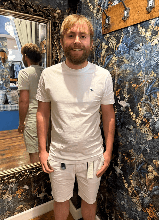 Shorts | Cotton Stretch | White