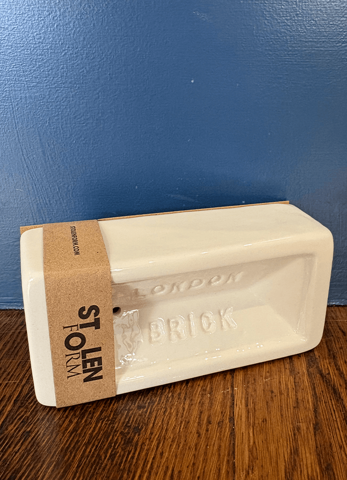 London Brick Soap Dish | White