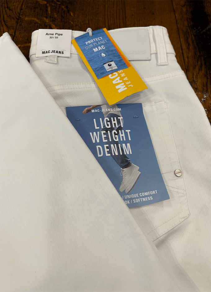 Arne Pipe Jean | White Denim