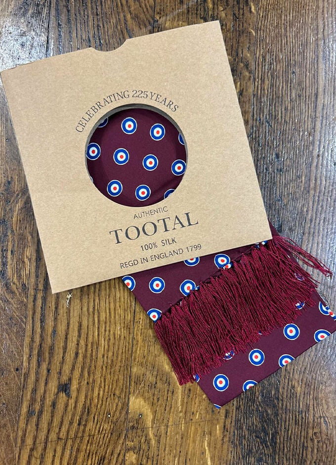 Tootal Silk Scarf | Wine Target Silk Scarf