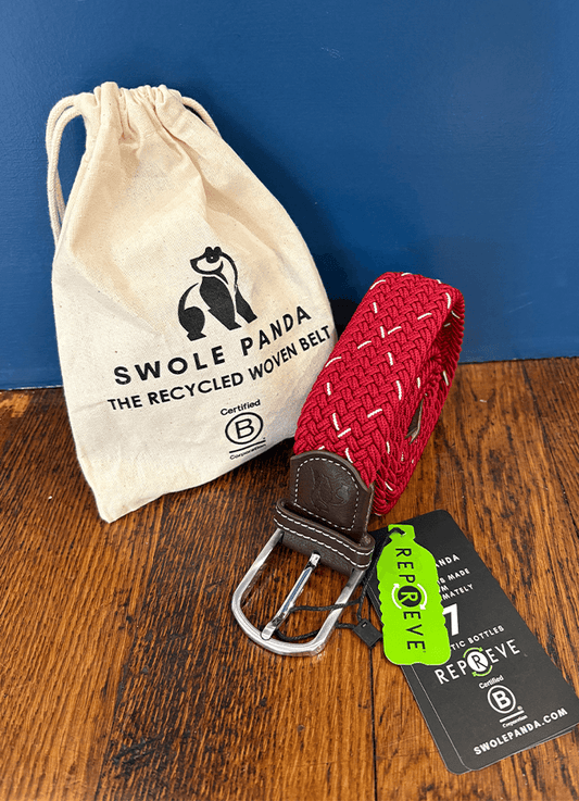 Swole Panda | Wine/White Fleck Belt