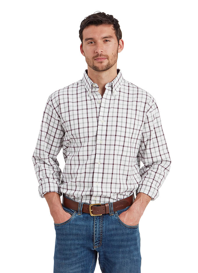 Brancaster Classic Shirt | Wine check