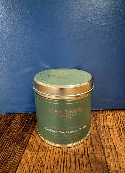 Winter Evergreen Signature Tin Candle