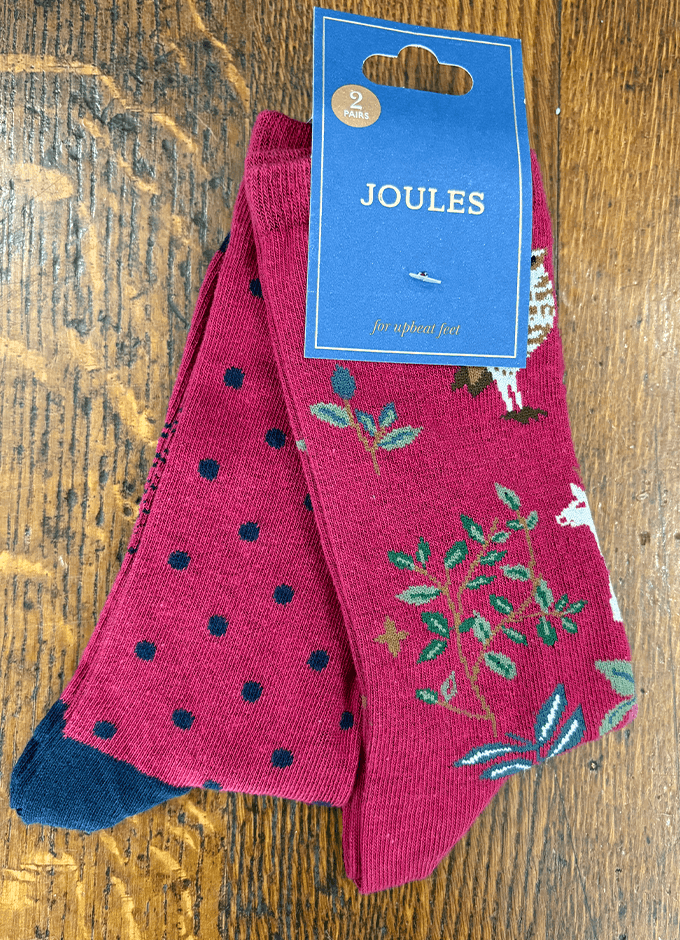 Socks 2 Pack | Woodland| Berry Pink
