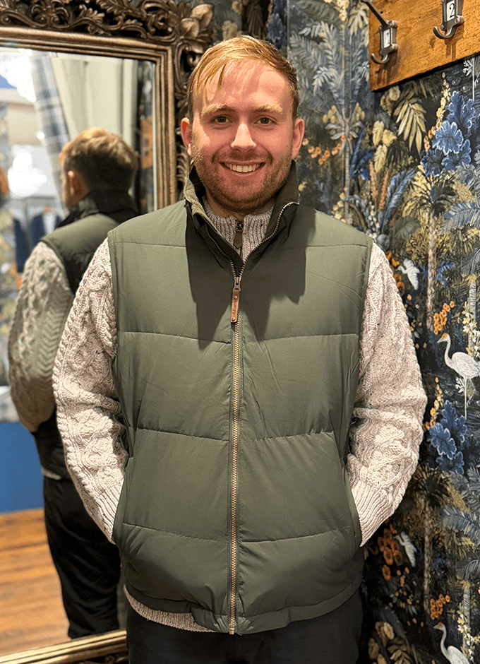 Woodstock Quilted Gilet | Olive