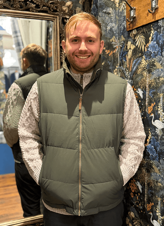 Woodstock Quilted Gilet | Olive