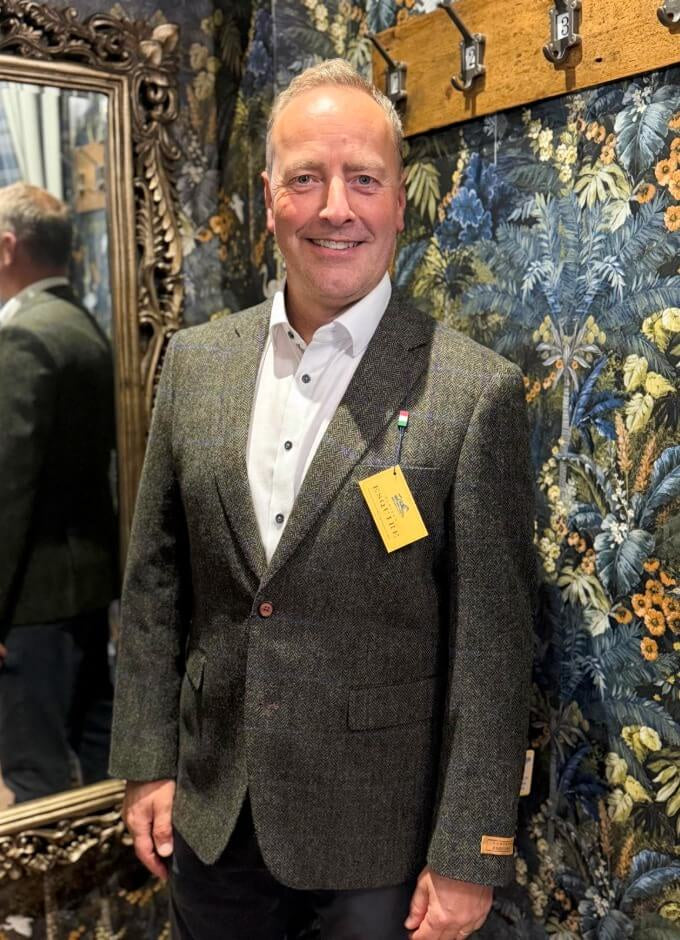 Woodstock Herringbone Tweed Jacket