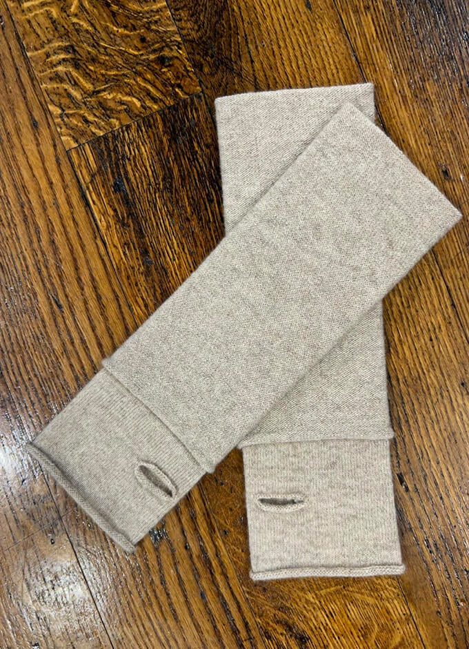 Wrist Warmers | Cashmere | Mid Brown