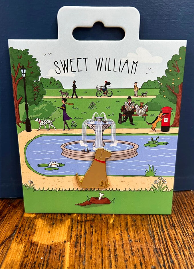 Sweet William | Dog Pin Yellow Labrador