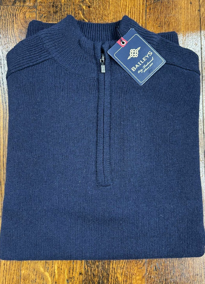 Lambswool 1/4 Zip | Navy