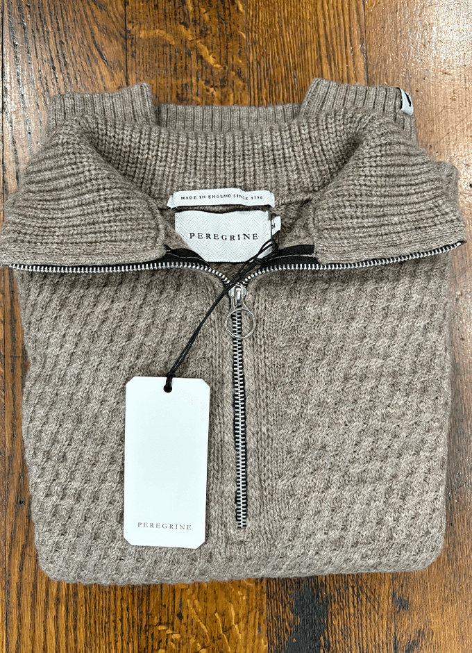 Birchall Quarter Zip Jumper | Oak