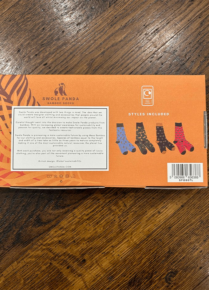 Swole Panda | Zoo  Sock Box | 4 Pairs