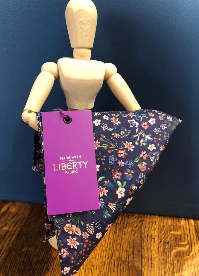 Pocket Square | Donna Leigh Blue | Made with Liberty Fabric