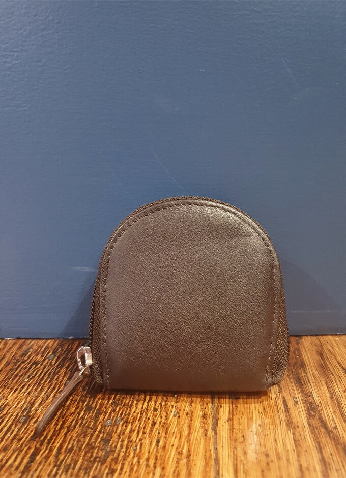 Leather Coin Purse | Chocolate