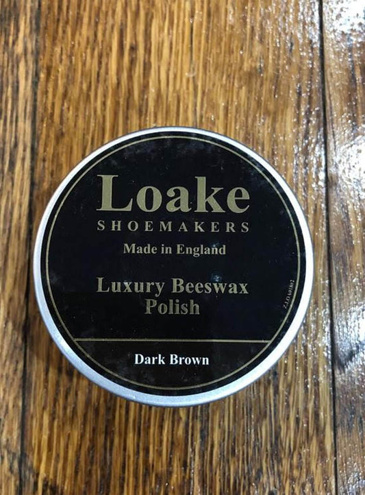 Loake Luxury Beeswax Polish Brown