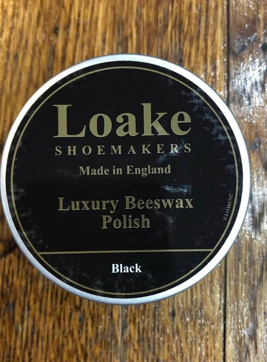 Loake Luxury Beeswax Polish Black
