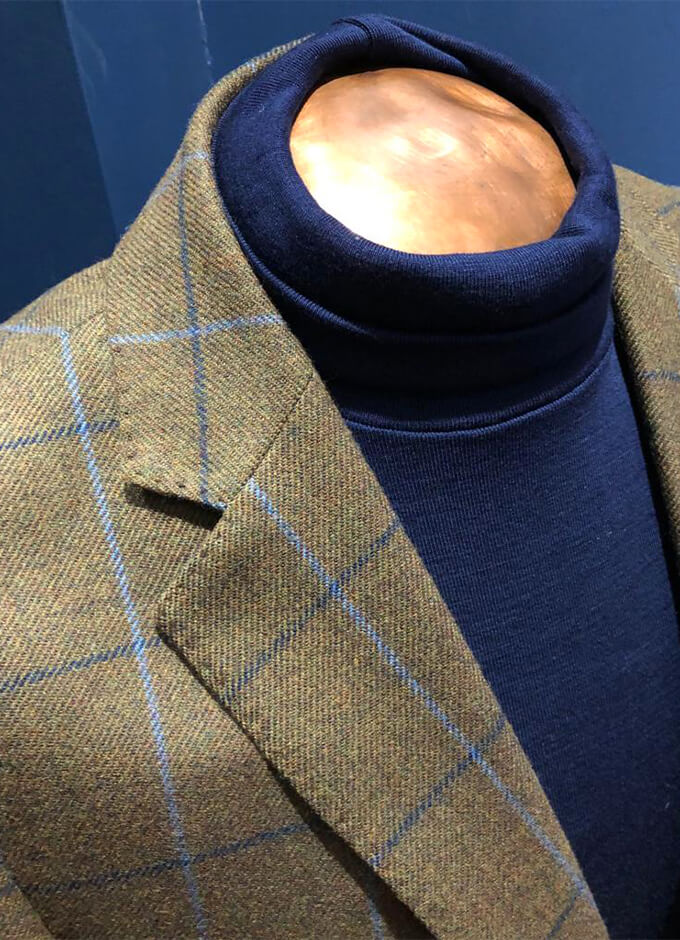 Cobham Light Blue Overcheck Jacket