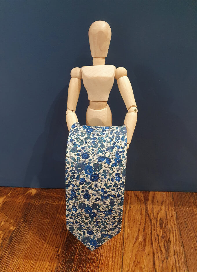 Tie | Emma & Georgina Blue | Made with Liberty Fabric