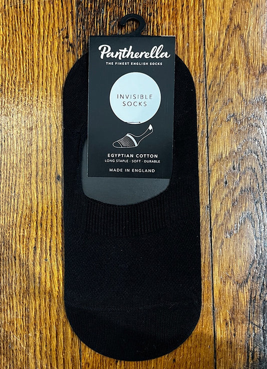 Ladies Seville Egyptian Cotton Invisible Socks | Black