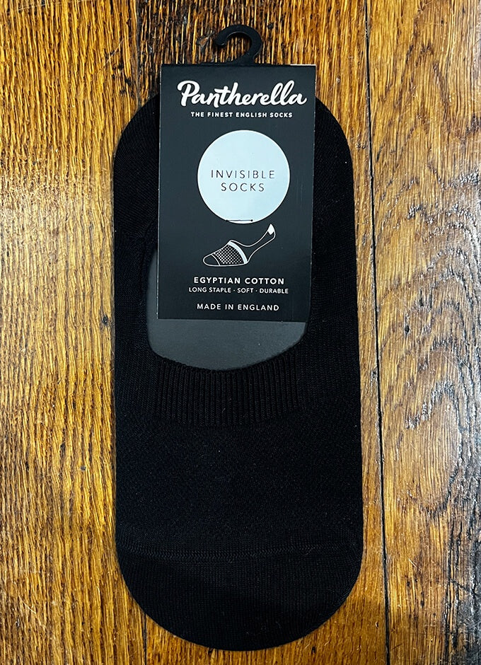 Ladies Seville Egyptian Cotton Invisible Socks | Black