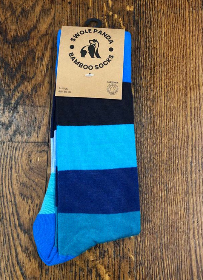 Swole Panda | Blue Block Socks