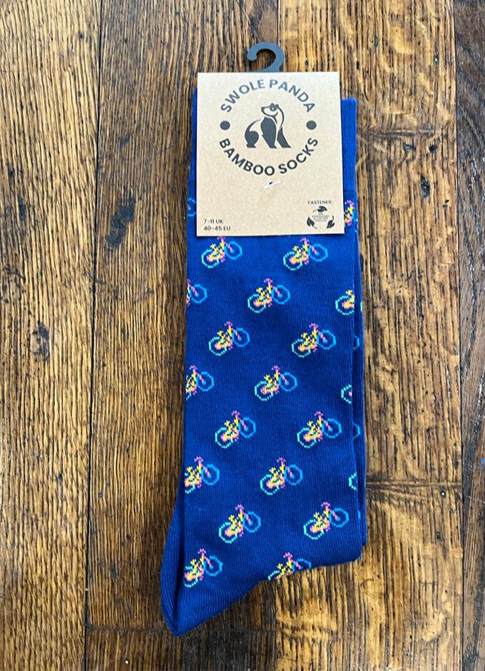 Swole Panda | Navy Bicycle Socks