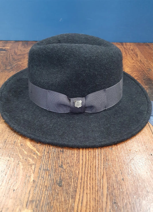 Boston Wool Fedora Hat | Grey