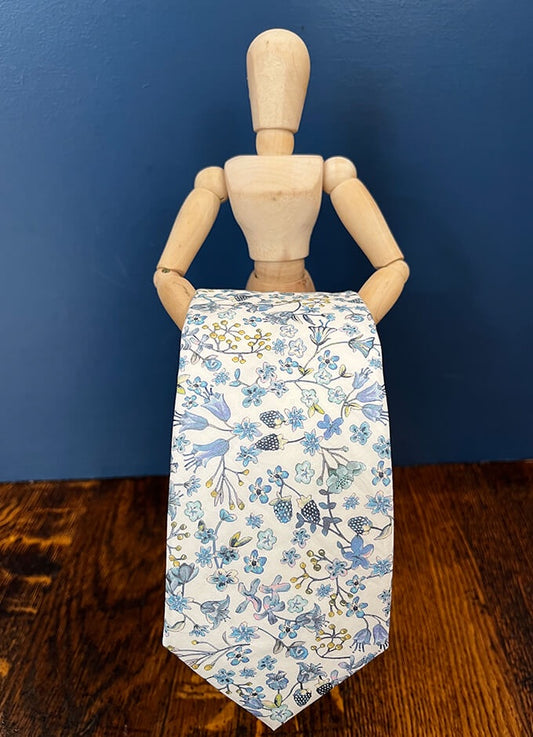 Tie | Donna Leigh Blue | Made with Liberty Fabric