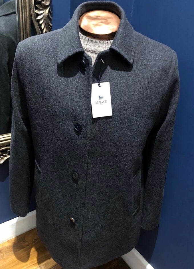Edergole Wool Overcoat | Charcoal