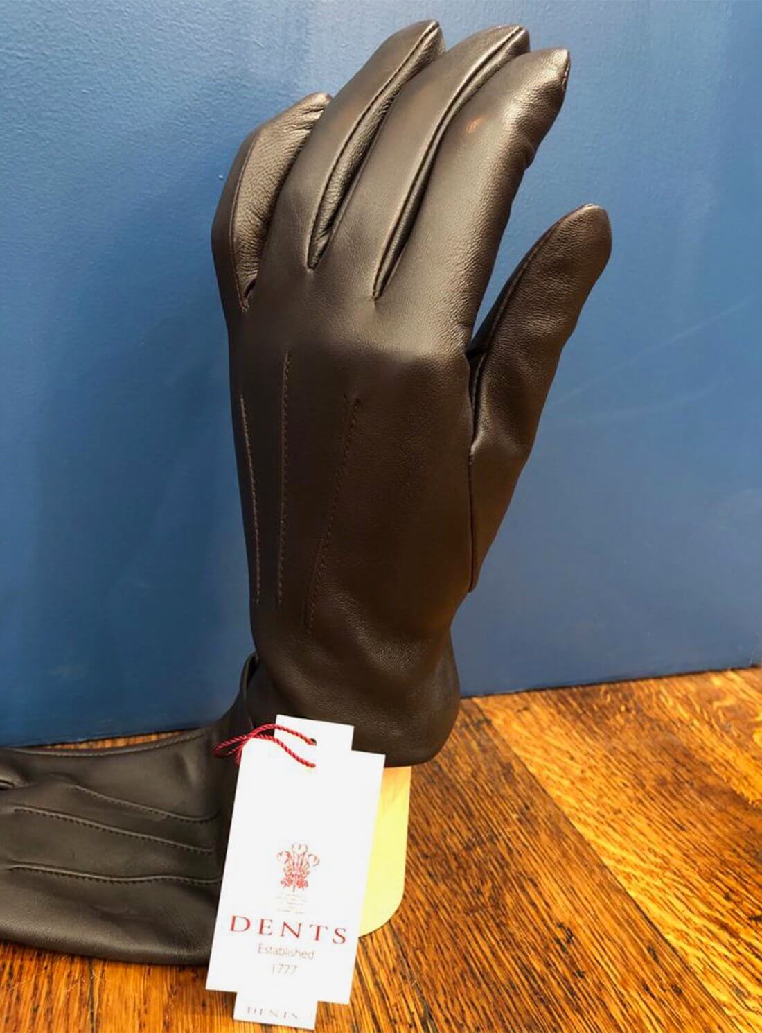 Cashmere Lined Brown Leather Glove