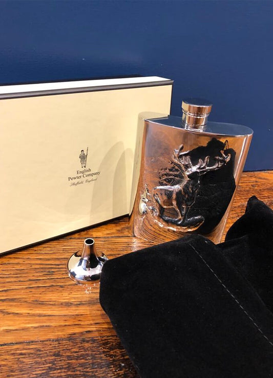 English Pewter | 6oz Stag Flask