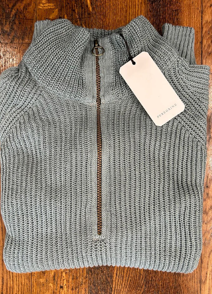 Felix Quater Zip Jumper | Lovat