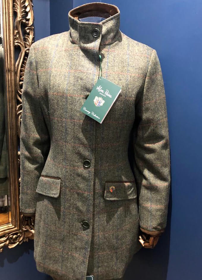 Combrook Ladies Tweed Shooting Coat | Spruce