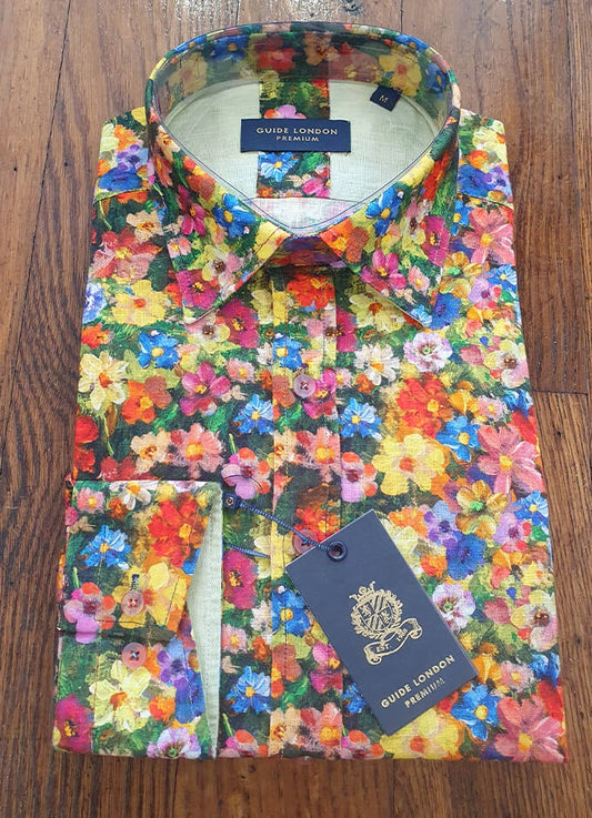 Multi Flower Print Shirt
