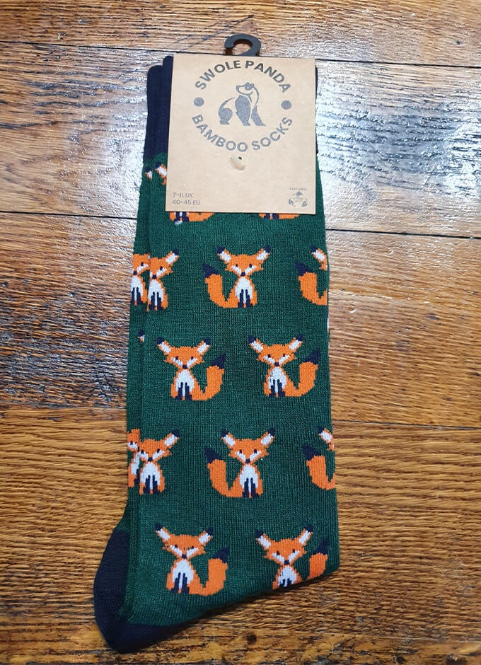 Swole Panda | Green Fox Socks