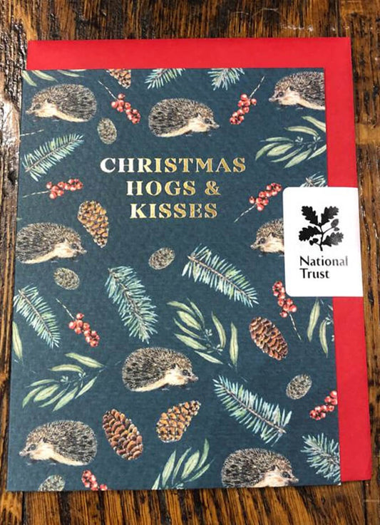 Christmas Hogs & Kisses | Christmas Card