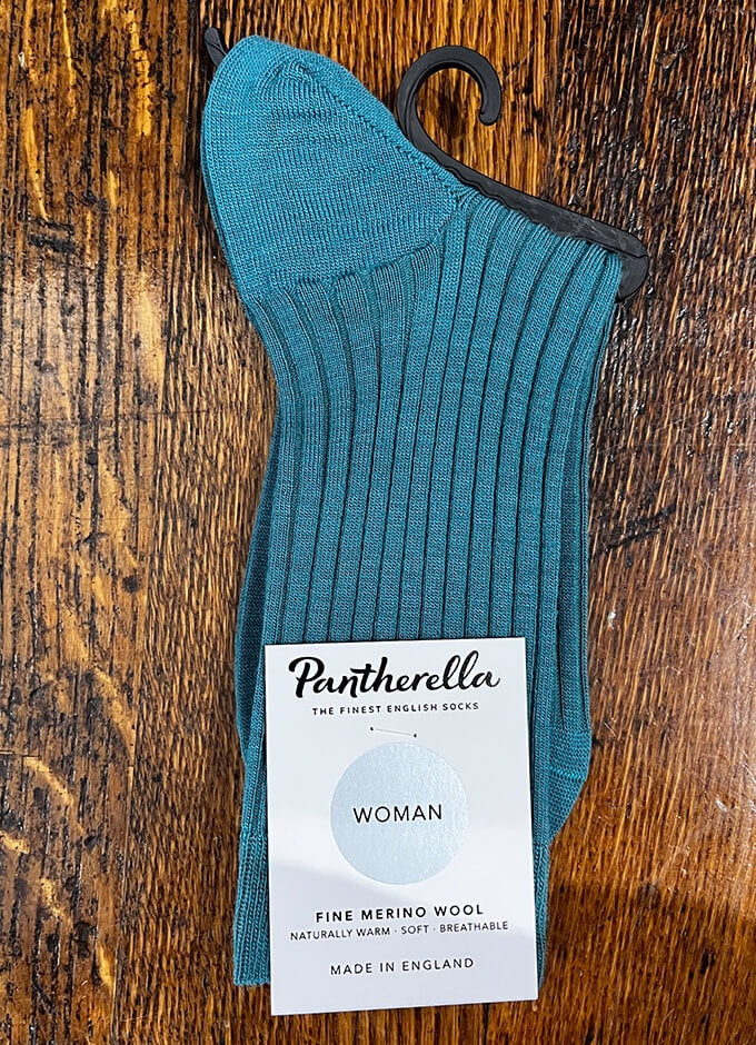 Ladies Ribbed Socks | Jade