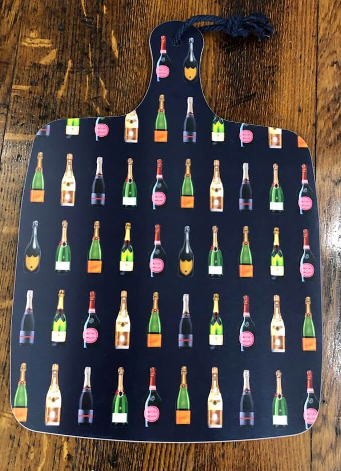 Large Chopping Board | Navy Champagne & Fizz