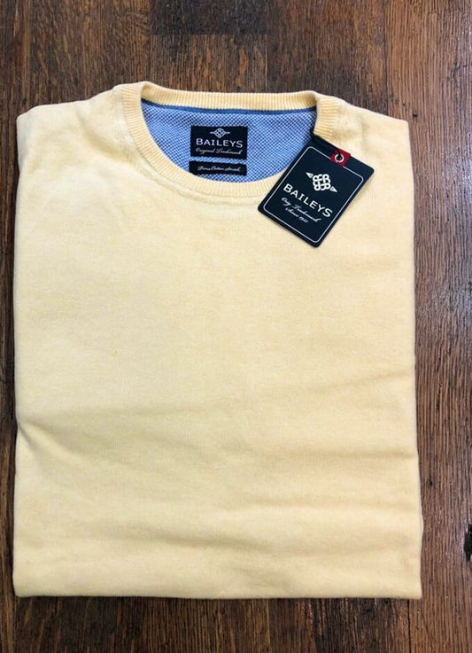 Cotton Crew Jumper | Lemon