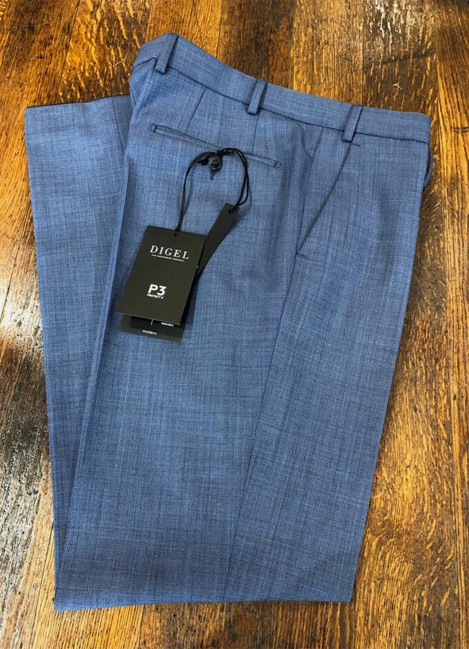 Duncan Suit | Italian Wool Trouser | Pale Blue
